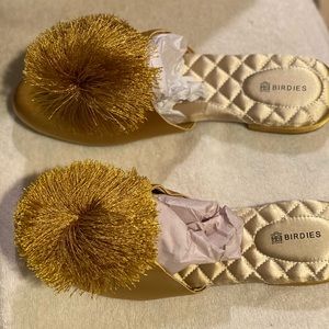 Birdies gold tassel shoes
